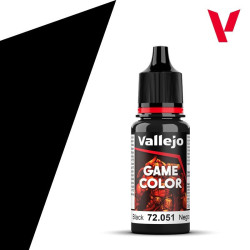 Acrylicos Vallejo Χρώμα Μοντελισμού Game Color Black 18ml