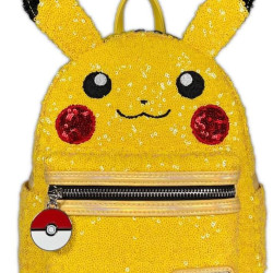 Pokemon by Loungefly Mini Backpack World 1-1 Sequin Pikachu Cosplay