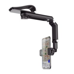Βάση Κινητού Ηλιοπροστασίας Car Sun Visor Rear Seat Mobile Phone Holder (Grey)