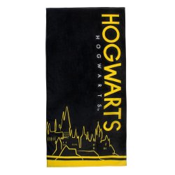Cinereplicas Harry Potter Hogwarts Πετσέτα Θαλάσσης σε Μαύρο χρώμα 70x140cm